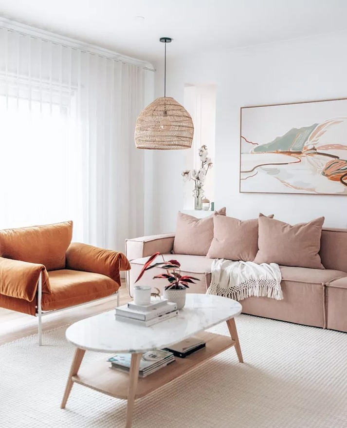 Cozy home with a vintage touch - COCO LAPINE DESIGN  Living room  scandinavian, Minimalist living room, Living room designs