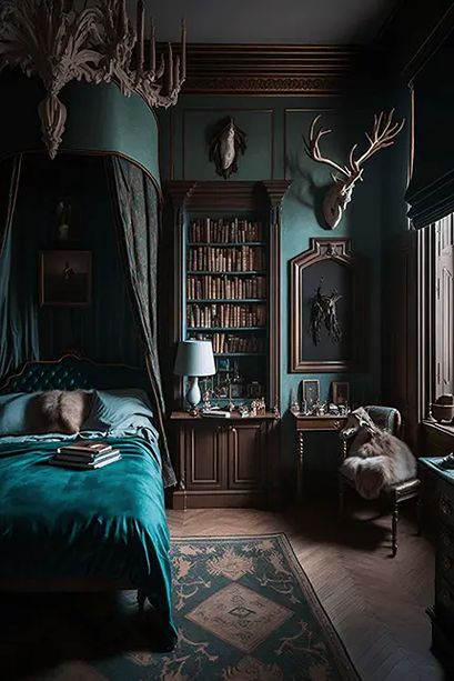 Dark Academia Bedroom Ideas
